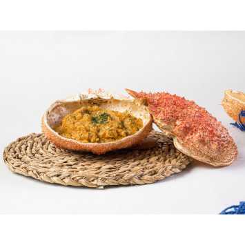 Lote de navidad premium 4: langostino tigre, gamba roja, txangurro, zamburiñas y pastel de cabracho.