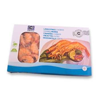 Langostino Vannamei cocido congelado 800 g - Compesca