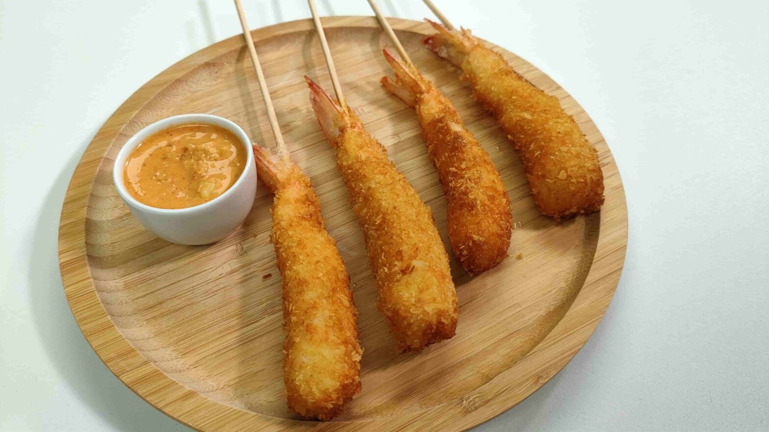 brochetas de langostinos