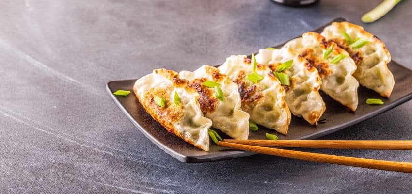 gyozas langostino