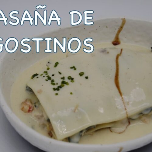 Lasaña de langostinos de Compesca